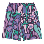 Purple Jungle (Yoga Shorts - FB0027) - Trillii