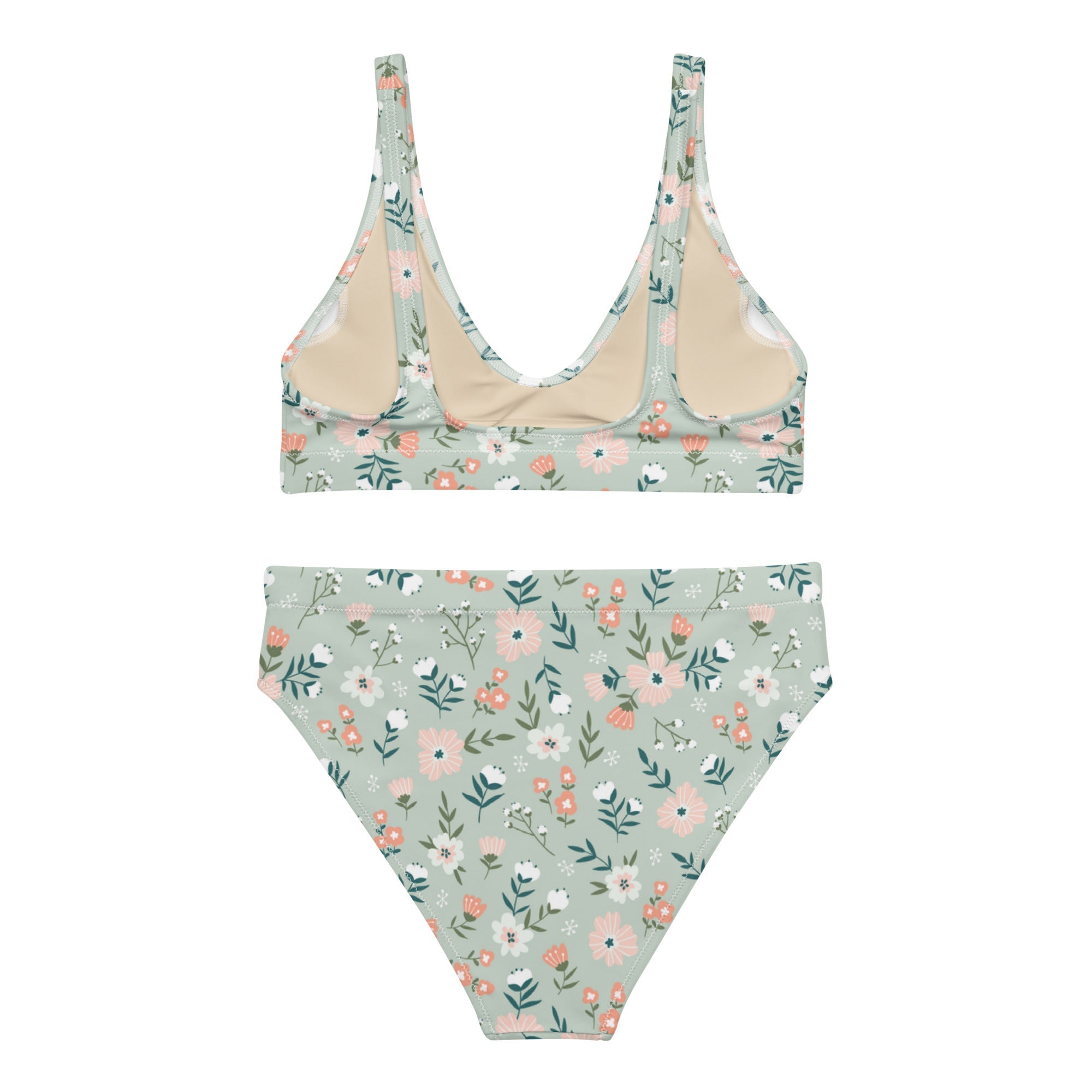 Sage Spring (High Waisted Bikini - FB0110) - Trillii