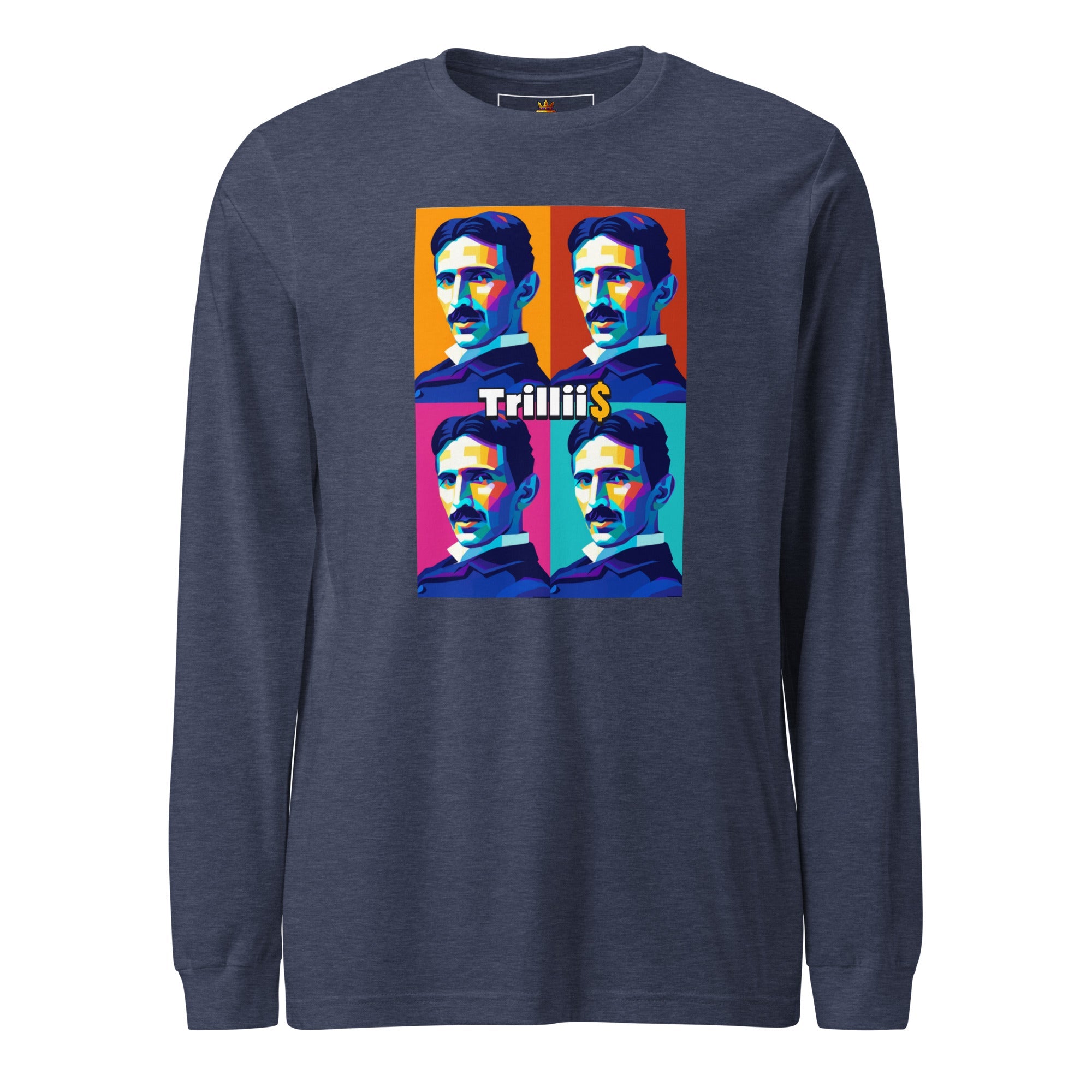 Tesla (Unisex Long Sleeve Tee - 0038) - Trillii