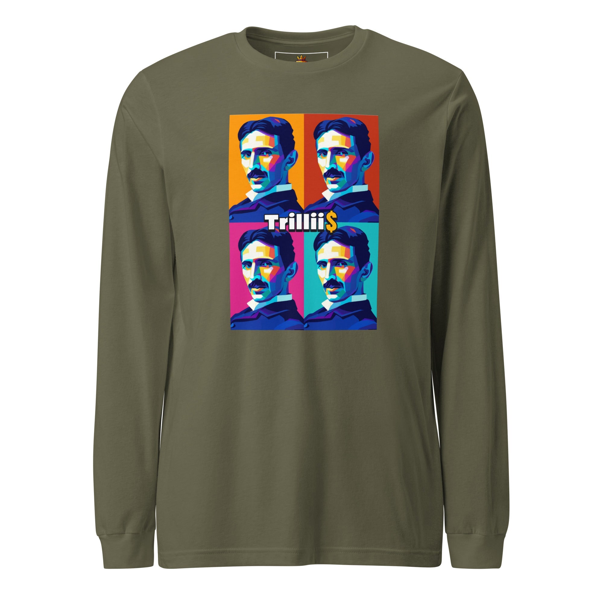 Tesla (Unisex Long Sleeve Tee - 0038) - Trillii