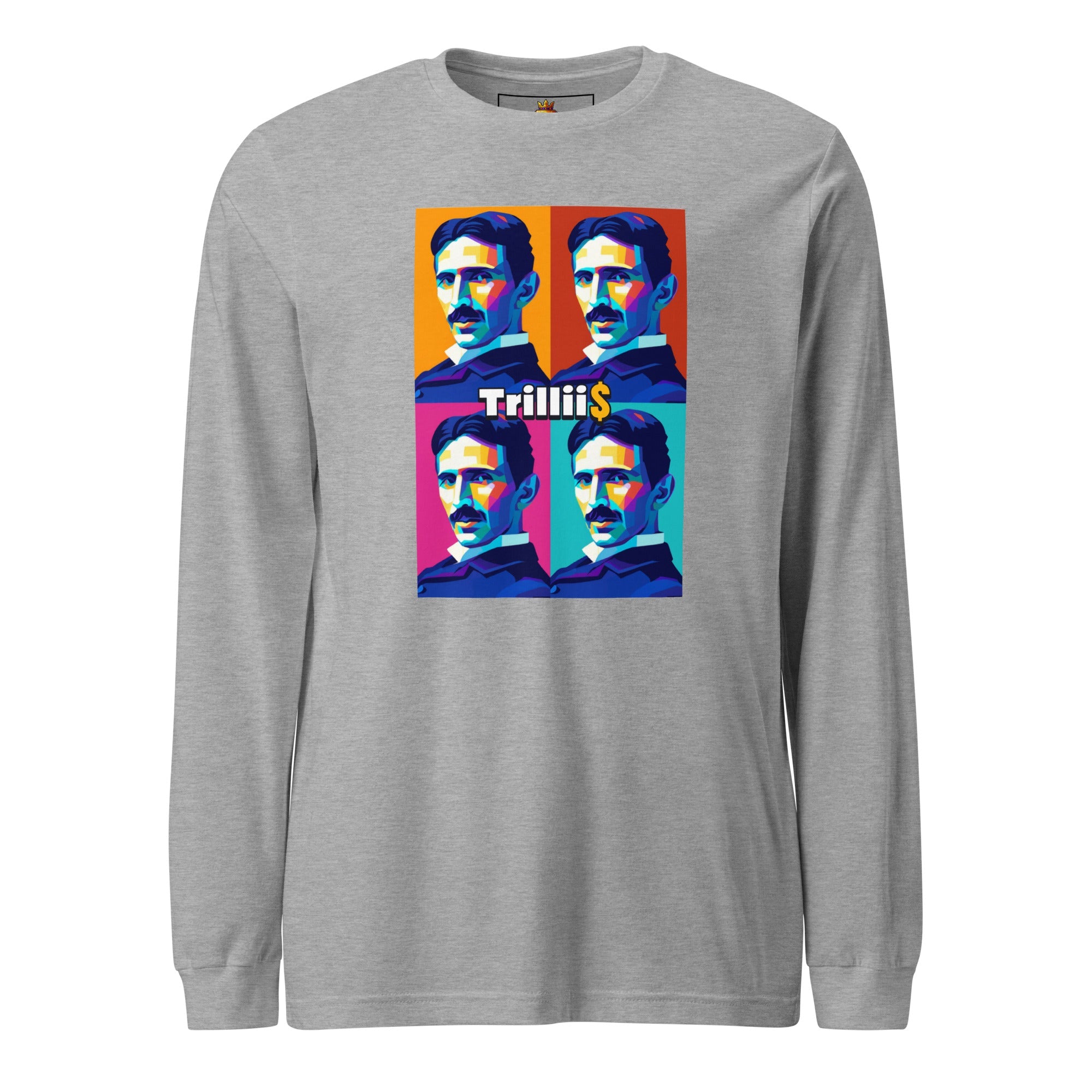 Tesla (Unisex Long Sleeve Tee - 0038) - Trillii