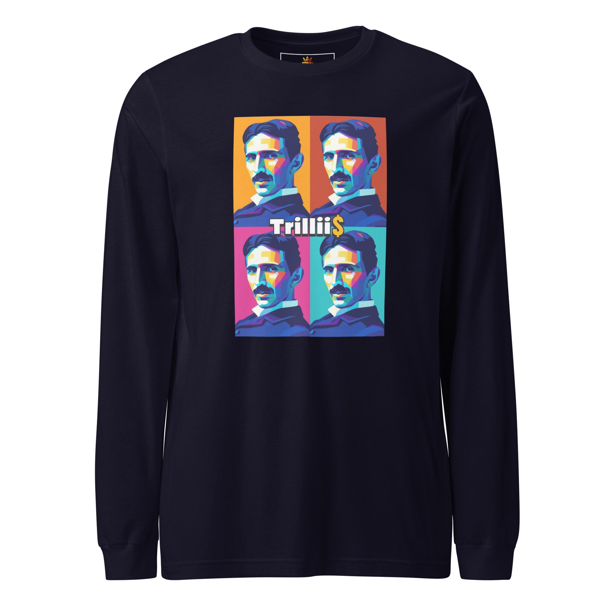 Tesla (Unisex Long Sleeve Tee - 0038) - Trillii