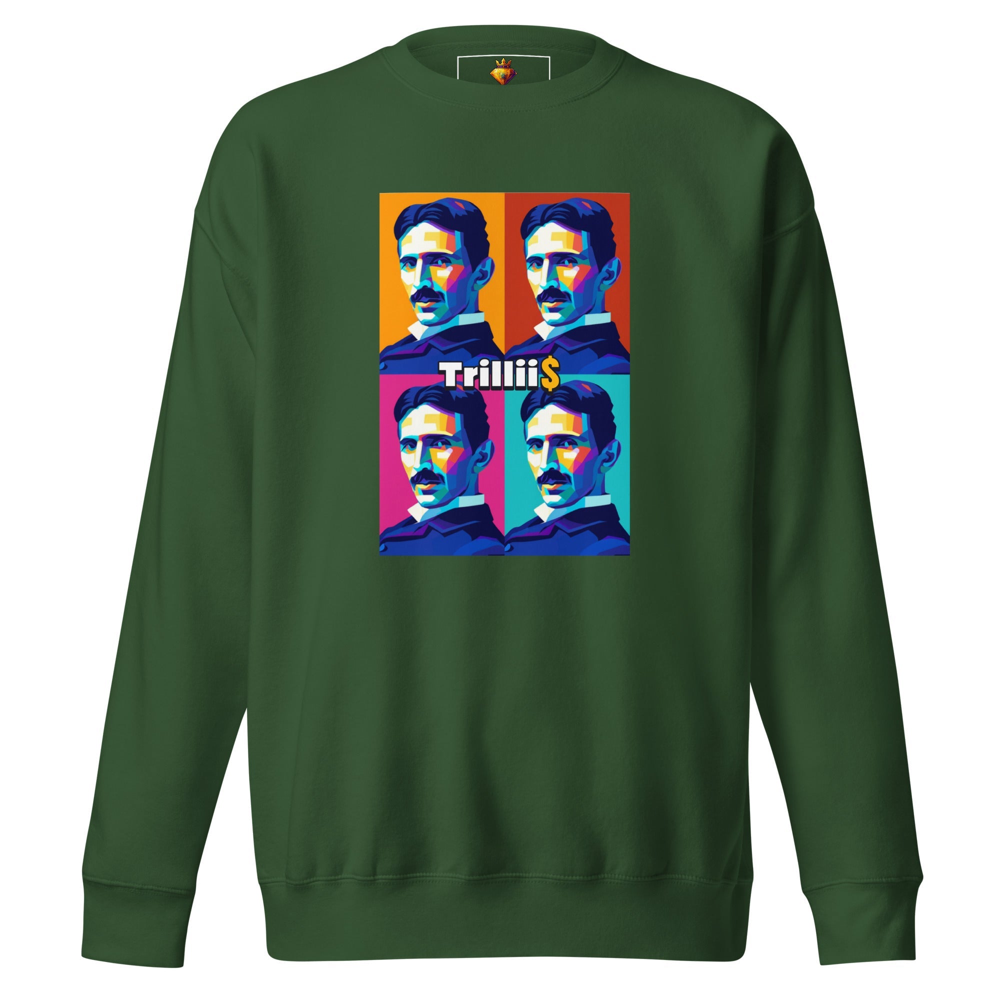 Tesla (Unisex Premium Sweatshirt - 0038) - Trillii