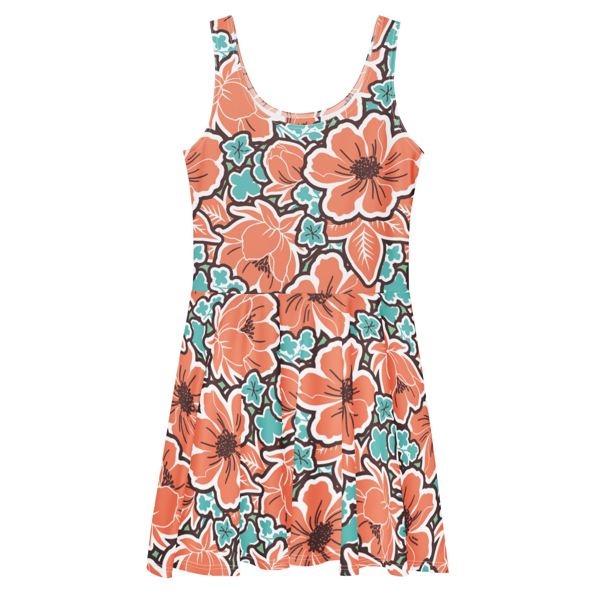 Tropical Ambition (Skater Dress - FB0092) - Trillii