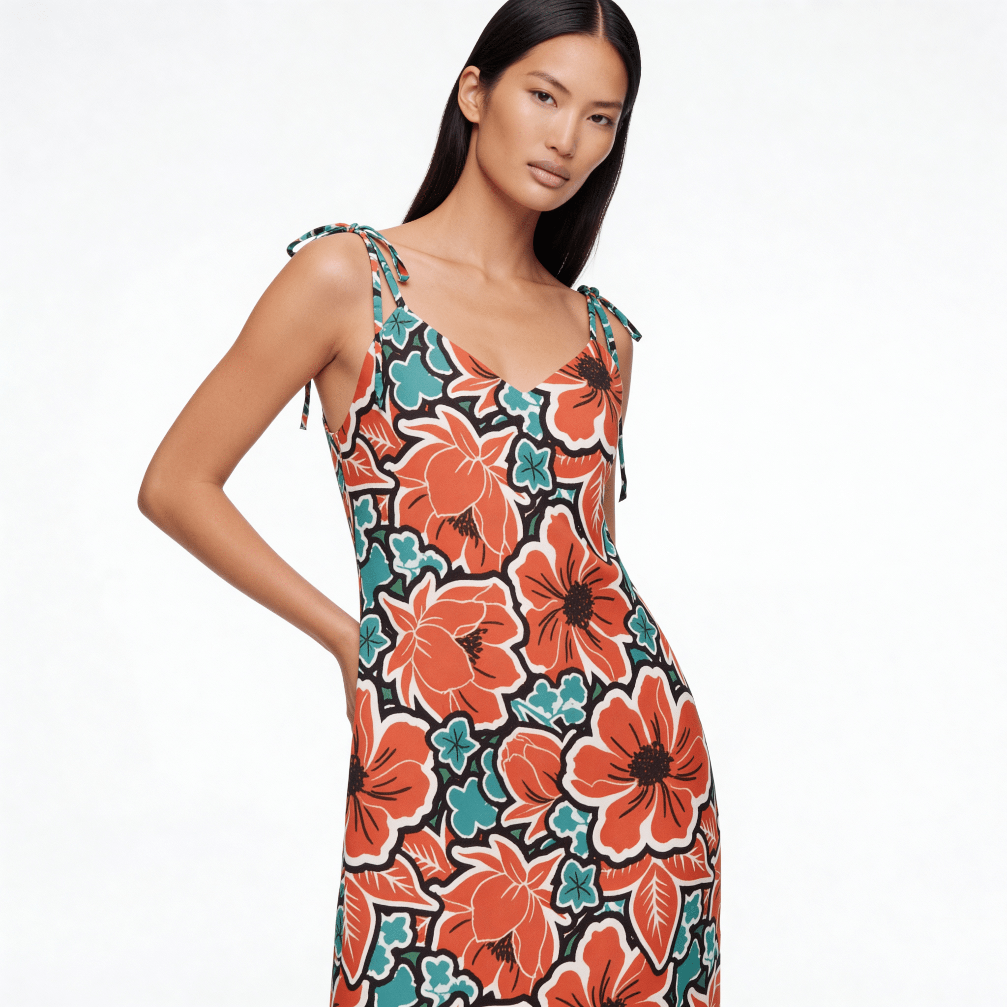 Tropical Ambition (Slip Dress - FB0092) - Trillii