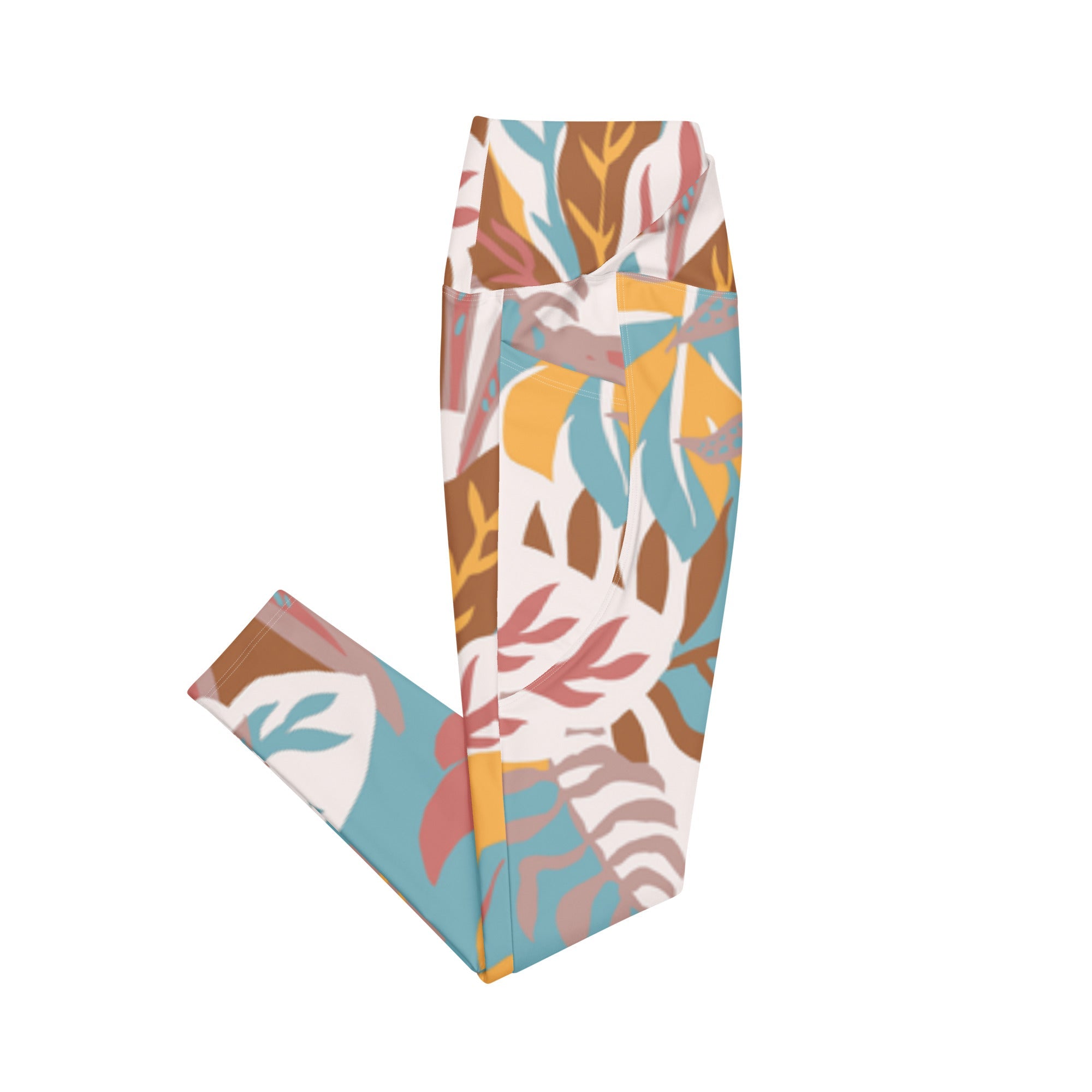 Tropical Crossflex (Crossover Leggings w/pockets - FB0024) - Trillii