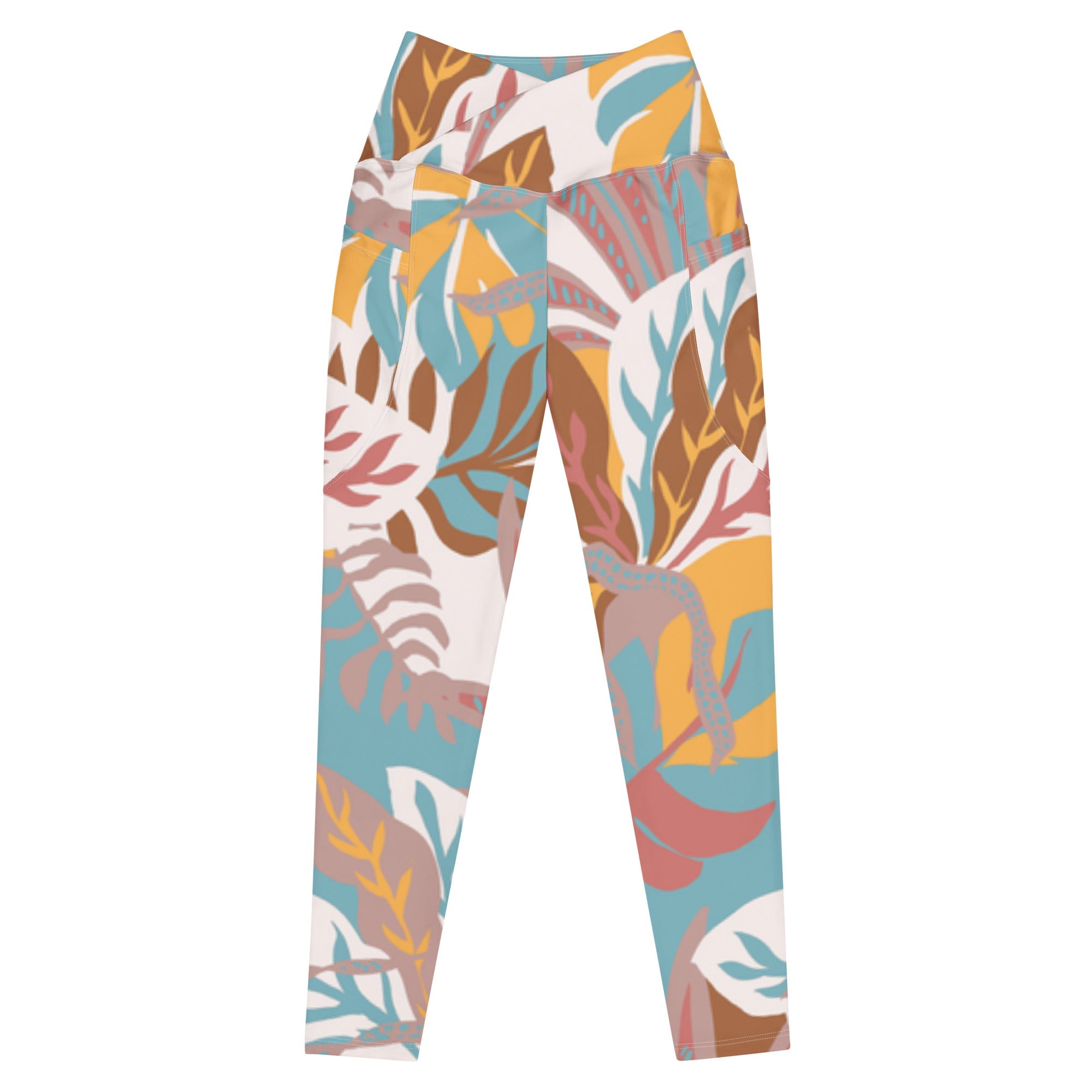 Tropical Crossflex (Crossover Leggings w/pockets - FB0024) - Trillii
