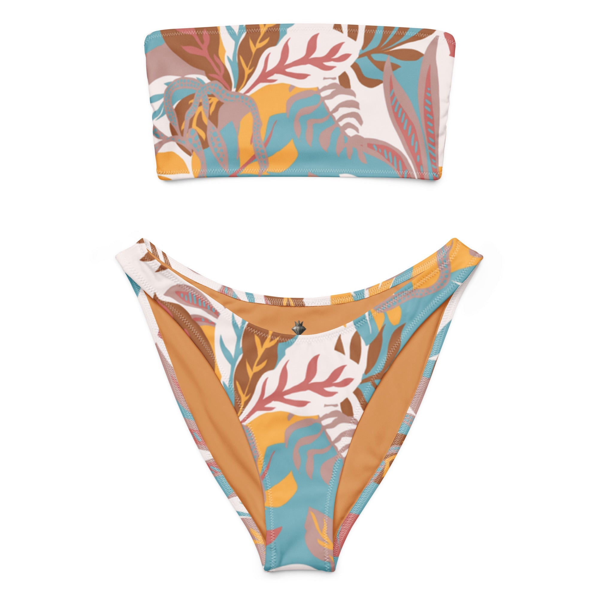 Tropical Curve (Bandeau Bikini Set - FB0024) - Trillii