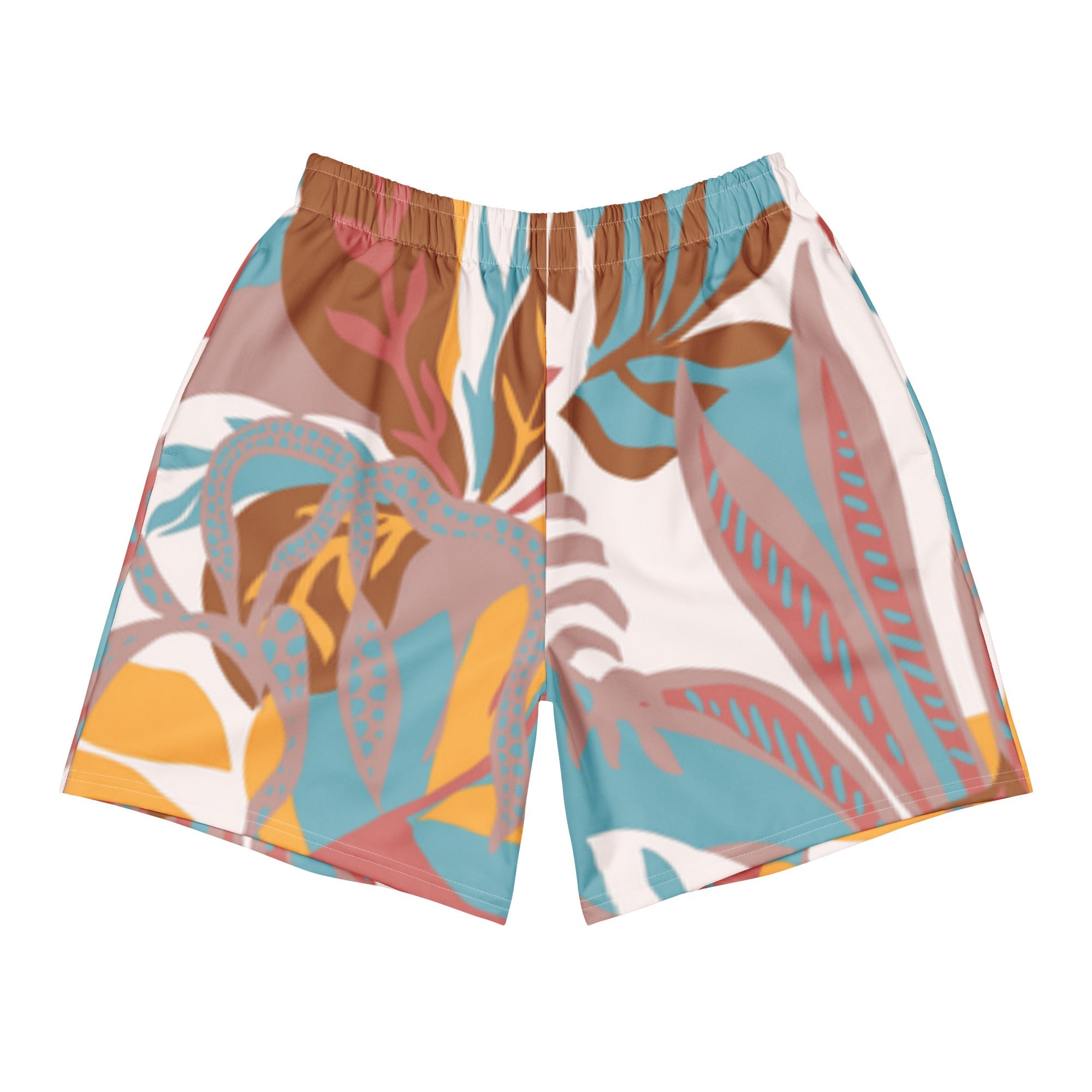 Tropical Runs (Athletic Long Shorts FB0024) - Trillii
