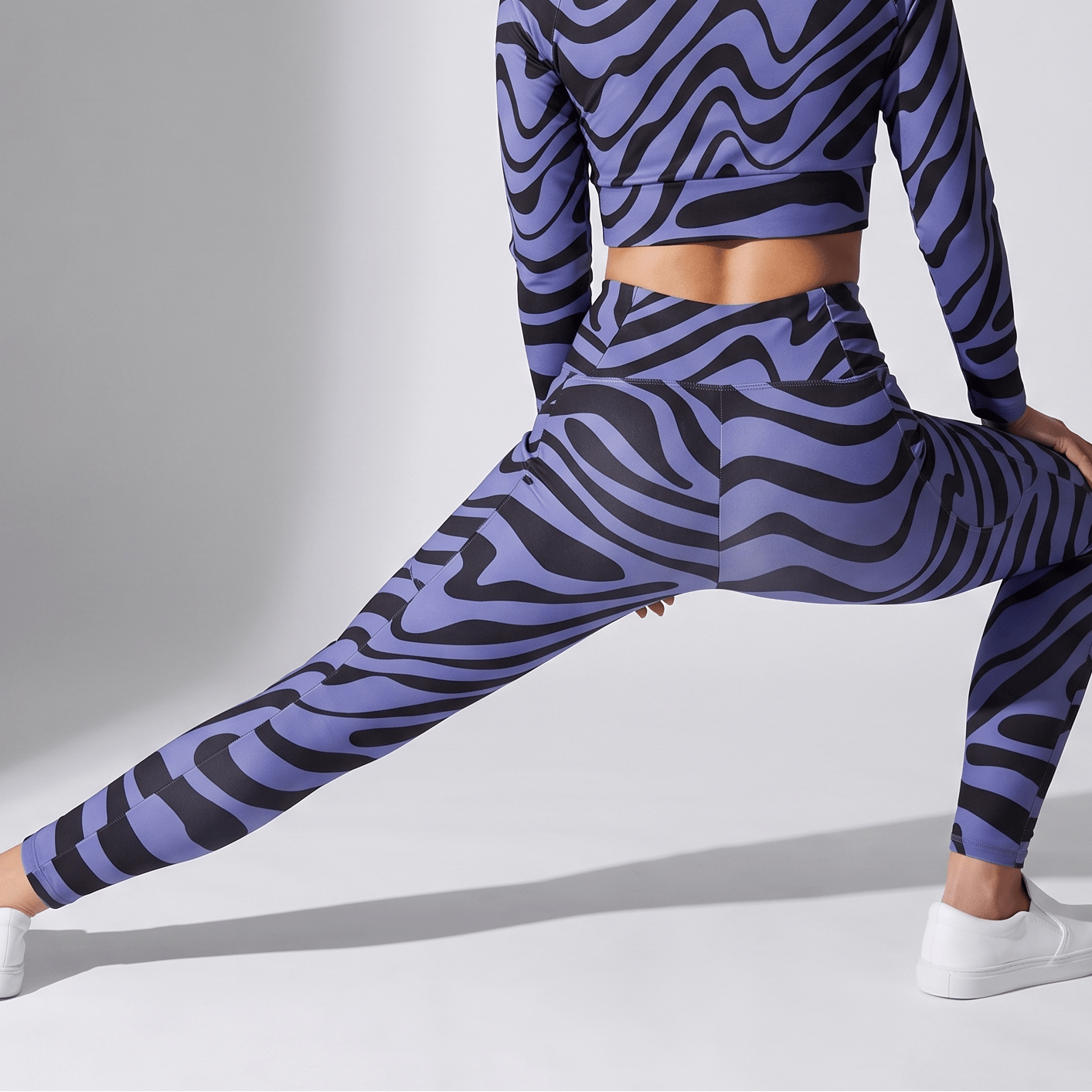 Violet Creatures (Crossover Leggings w/pockets - FB0018) - Trillii
