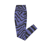 Violet Creatures (Crossover Leggings w/pockets - FB0018) - Trillii