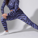 Violet Creatures (Crossover Leggings w/pockets - FB0018) - Trillii