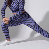 Violet Creatures (Crossover Leggings w/pockets - FB0018) - Trillii