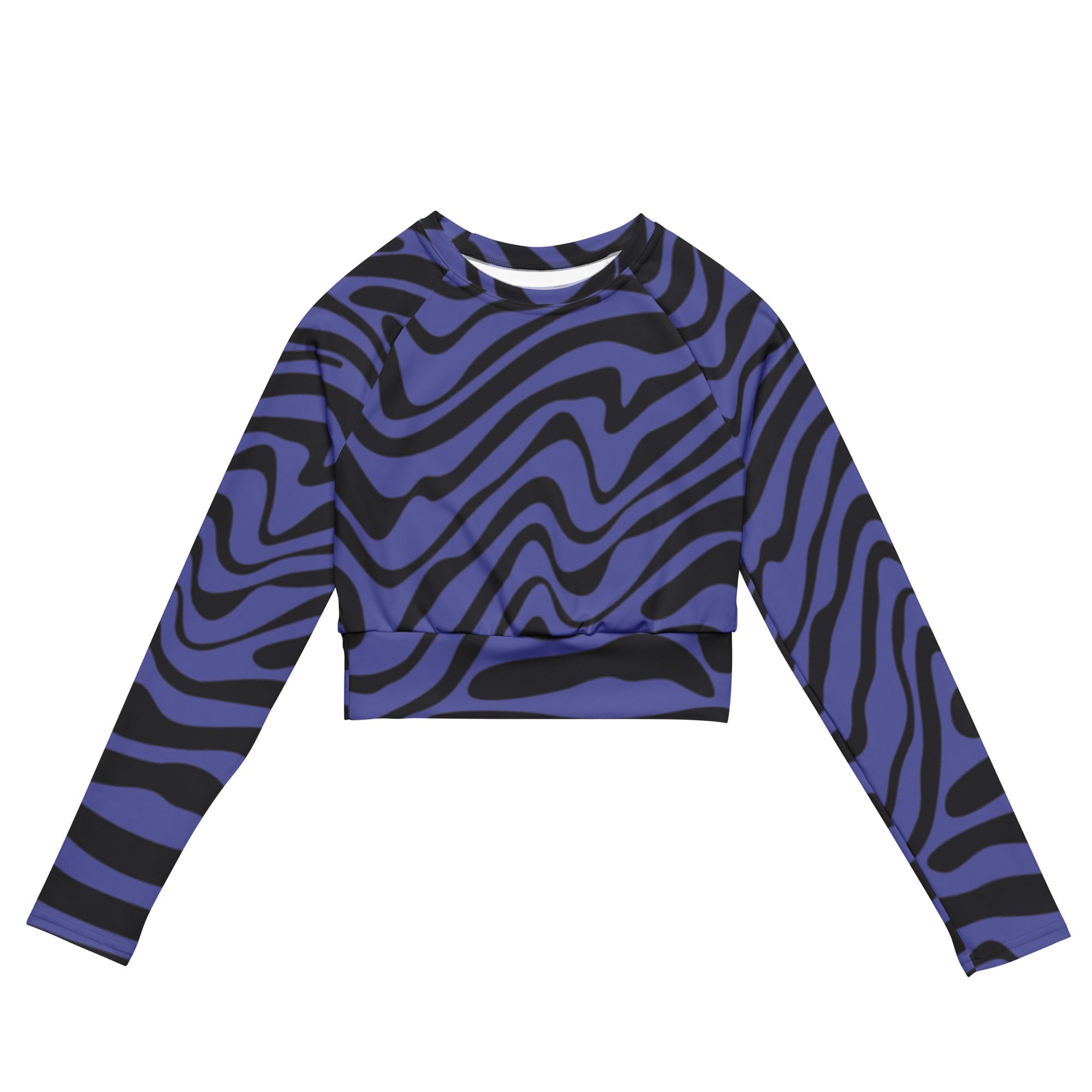 Violet Creatures (Long Sleeve Cropped Top - FB0018) - Trillii