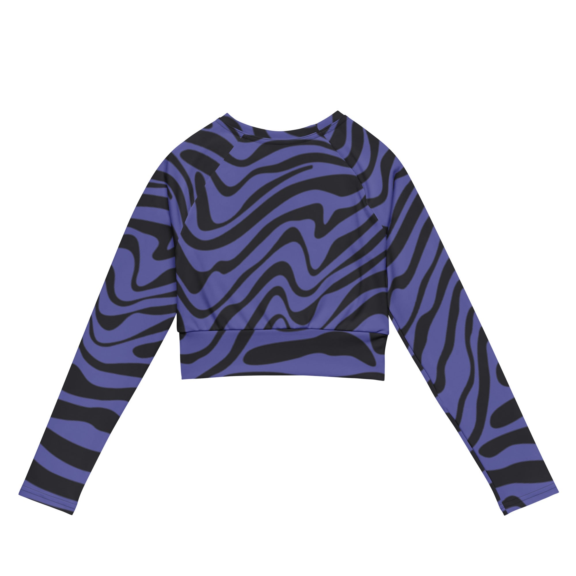 Violet Creatures (Long Sleeve Cropped Top - FB0018) - Trillii