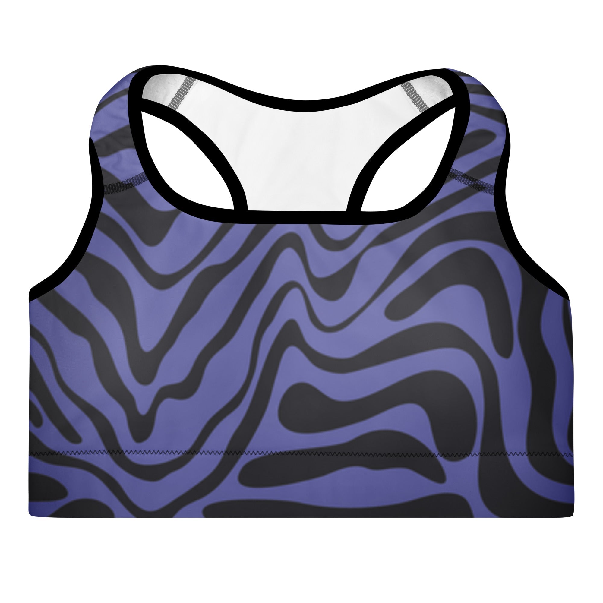 Violet Creatures (Padded Sports Bra - FB0018) - Trillii
