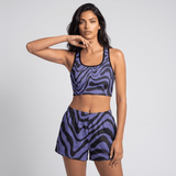 Violet Creatures (Padded Sports Bra - FB0018) - Trillii