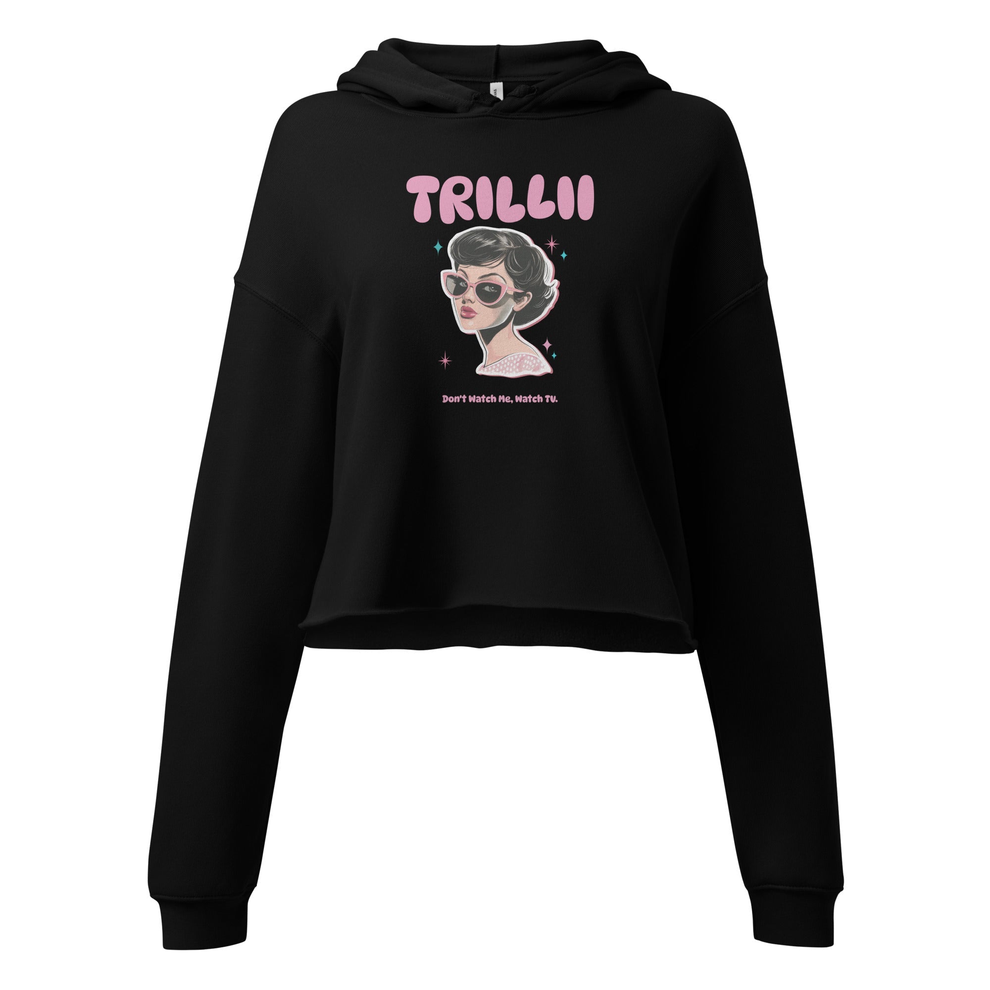 Watch TV (Crop Hoodie) - Trillii