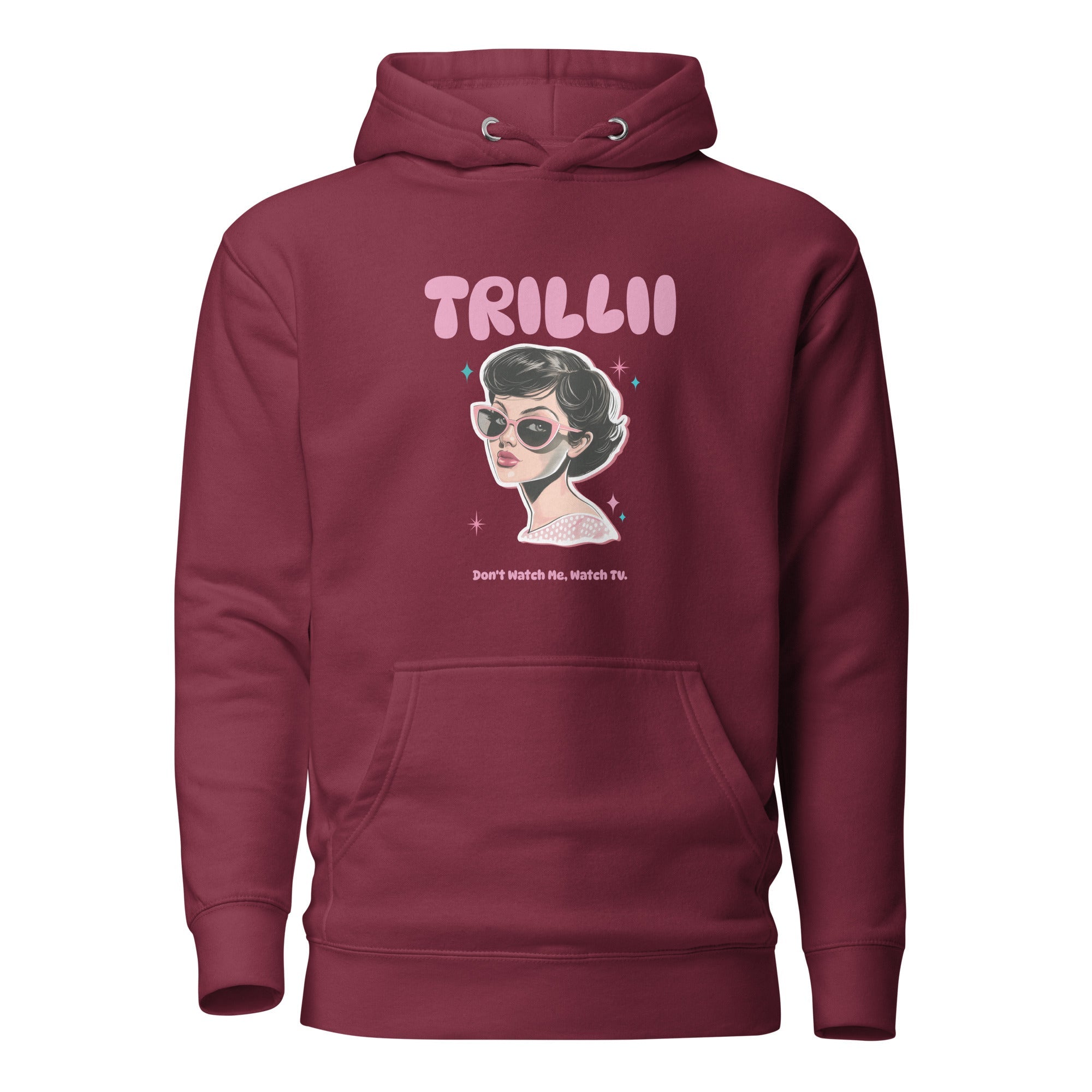 Watch TV (Women's Hoodie - FB0149) - Trillii