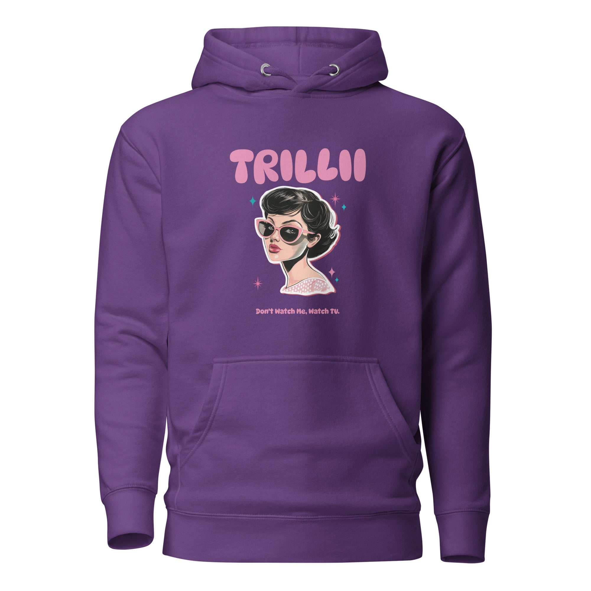 Watch TV (Women's Hoodie - FB0149) - Trillii