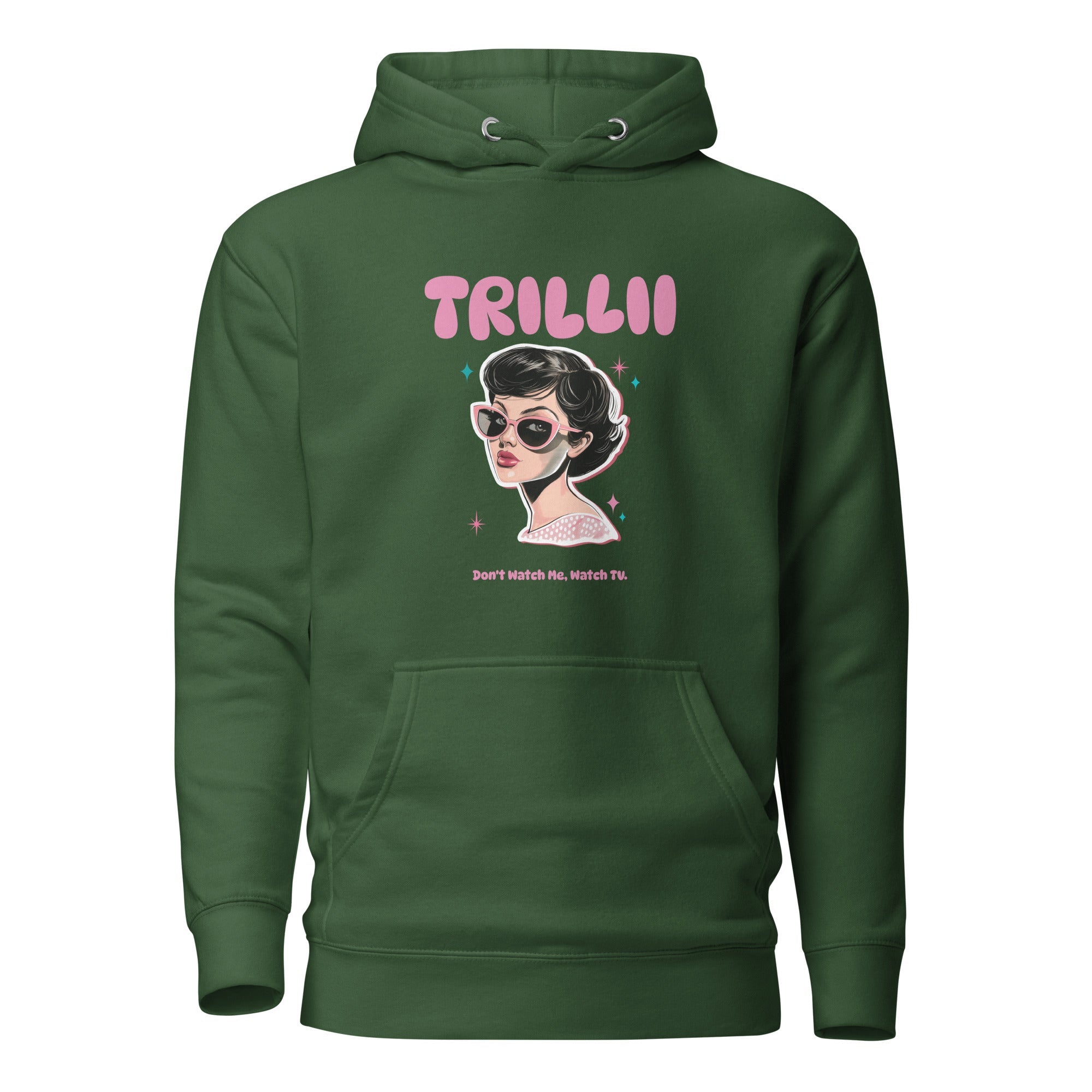 Watch TV (Women's Hoodie - FB0149) - Trillii