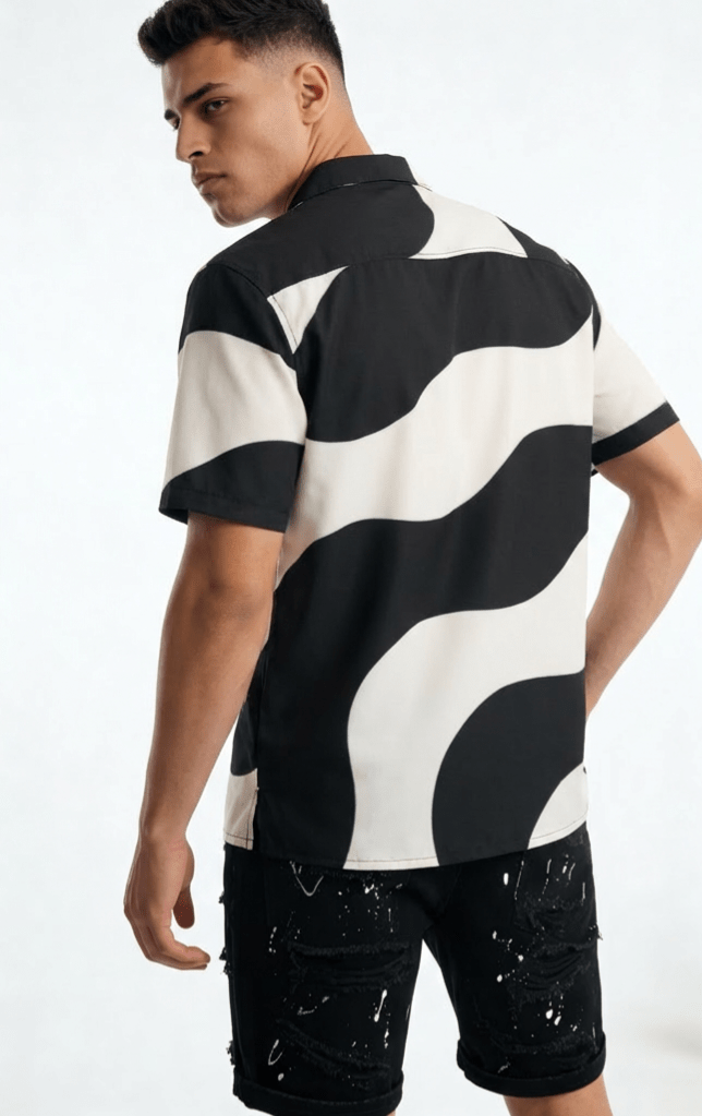 Waveform (Button Shirt - FB008) - Trillii