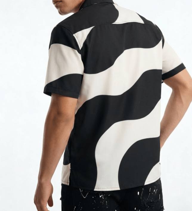 Waveform (Button Shirt - FB008) - Trillii