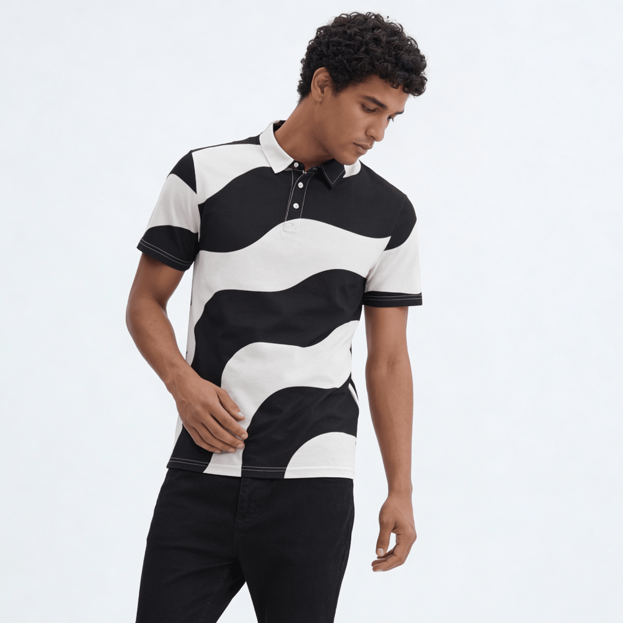 Waveform (Slim Fit Polo - FB0028) - Trillii