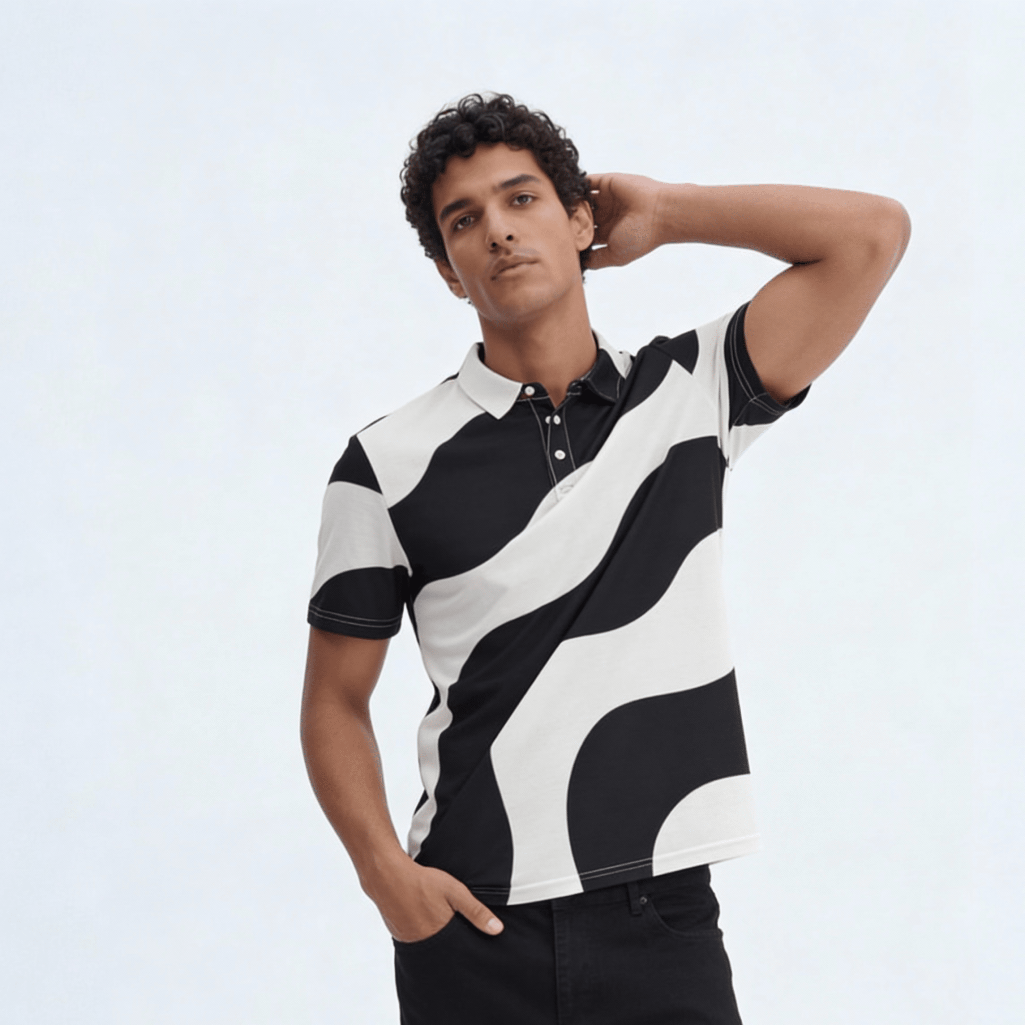Waveform (Slim Fit Polo - FB0028) - Trillii