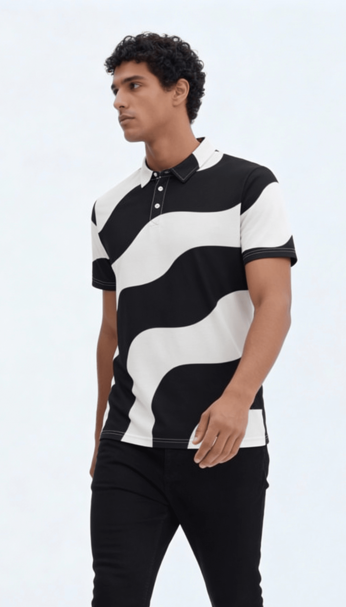 Waveform (Slim Fit Polo - FB0028) - Trillii