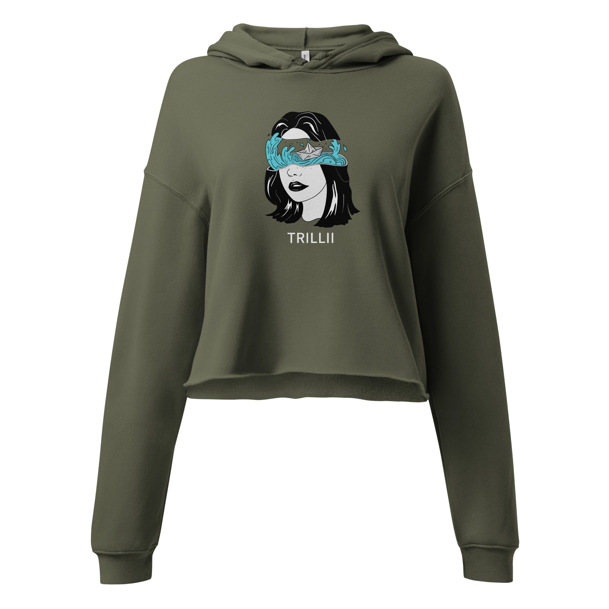 Wavy (Crop Hoodie) - Trillii