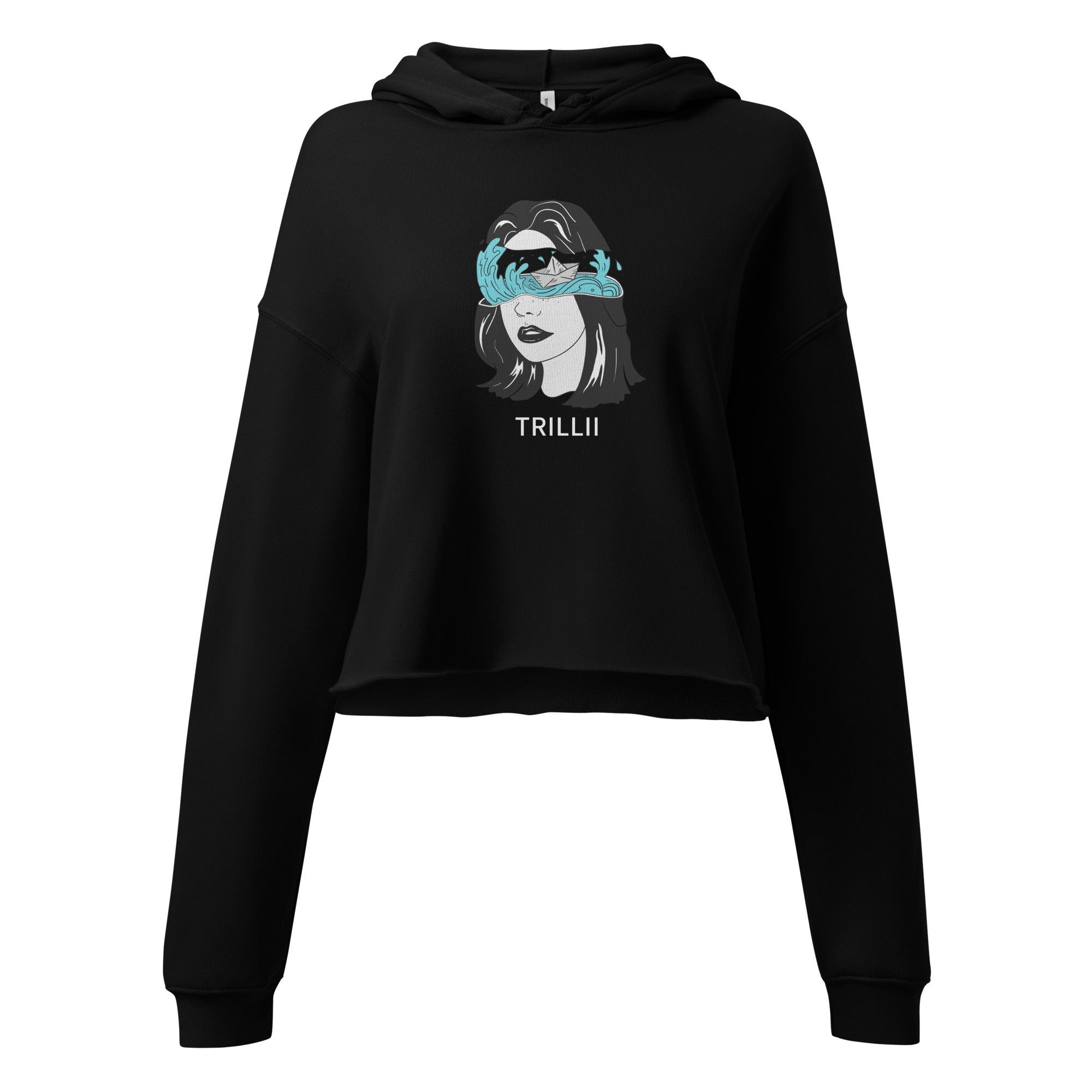 Wavy (Crop Hoodie) - Trillii