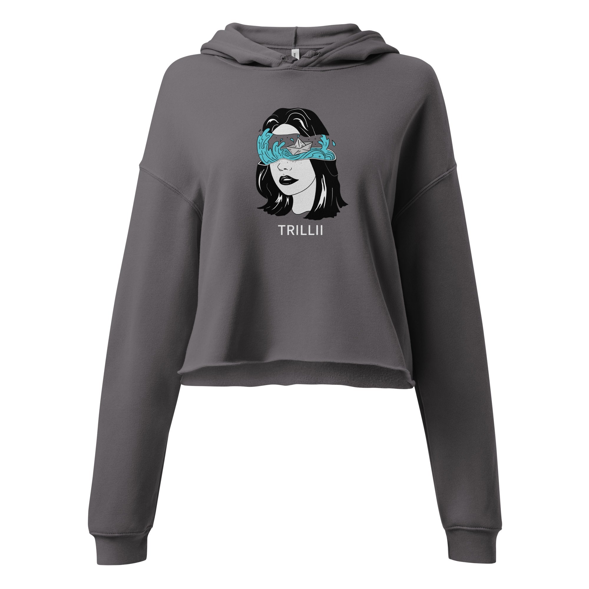 Wavy (Crop Hoodie) - Trillii